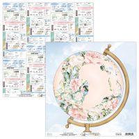 Дизайнерски лист "Next Trip"-04, 30см, Mintay Papers