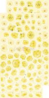 Дизайнерски елементи за изрязване "Basic Flowers Set 6-Yellow", Craft o'Clock