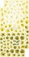 Дизайнерски елементи за изрязване "Basic Flowers Set 6-Yellow", Craft o'Clock