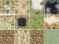 Дизайнерски хартии "Botany exotic", 30см, Fabrika Decoru