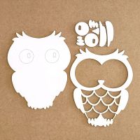 Силует от бирен картон "Owl", Kora Projects