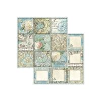 Дизайнерски хартии "Azulejos de Sueno", 20см, Stamperia
