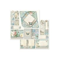 Дизайнерски хартии "Azulejos de Sueno", 20см, Stamperia