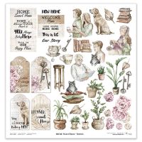 Дизайнерски хартии "Home Sweet Home", 30см, Laserowe Love