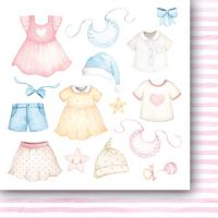 Дизайнерско блокче с елементи за изрязване "Dream Baby", 15см, PH
