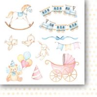 Дизайнерско блокче с елементи за изрязване "Dream Baby", 15см, PH