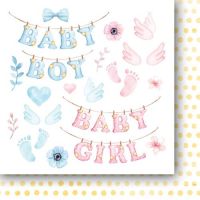 Дизайнерско блокче с елементи за изрязване "Dream Baby", 15см, PH