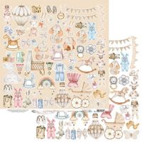 Дизайнерски лист с елементи за изрязване "Cute Baby", Alchemy of Art