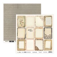 Дизайнерски хартии "Archivalia", 15см, ScrapBoys