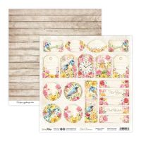 Дизайнерски хартии "Bird Romance", 15см, ScrapBoys