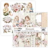Дизайнерски хартии "Moments", 15см, ScrapBoys