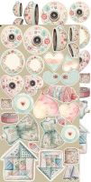 Дизайнерски елементи за изрязване "Touch of Nostalgia-Nostalgia", Craft o'Clock