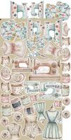 Дизайнерски елементи за изрязване "Touch of Nostalgia-Nostalgia", Craft o'Clock