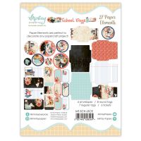 Дизайнерски хартиени пликове и етикети "School Days", Mintay Papers