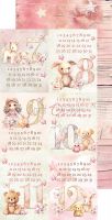 Дизайнерски елементи за изрязване "Girl&Curl-Mix", Craft o'Clock