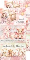 Дизайнерски елементи за изрязване "Girl&Curl-Mix", Craft o'Clock