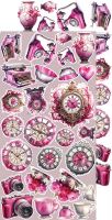 Дизайнерски елементи за изрязване "Soulflowers-Mix", Craft o'Clock