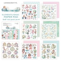 Дизайнерски комплект с елементи за изрязване "Sweetheart", 20см, Lemoncraft