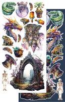 Дизайнерски елементи за изрязване "Legends of the Magic School", Alchemy of Art