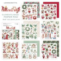 Дизайнерски комплект с елементи за изрязване "Christmas Magic", 20см, Lemoncraft