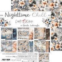 Дизайнерски хартии "Nighttime Chill", 20см, Craft o'Clock