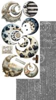 Дизайнерски елементи за изрязване "Junk Journal Natural Beauty", Alchemy of Art