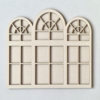 Комплект прозорци от бирен картон, 2бр., Scrapbooky