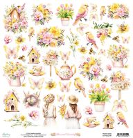 Дизайнерски хартии "Blossom Serenity", 30см, Mintay Papers