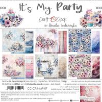 Дизайнерски хартии "It's My Party", 20см, Craft o'Clock