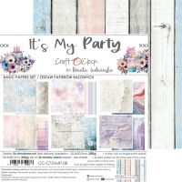 Дизайнерски фонови хартии "It's My Party", 20см, Craft o'Clock