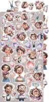 Дизайнерски елементи за изрязване "It's My Party-Flowers and more", Craft o'Clock