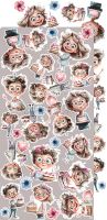 Дизайнерски елементи за изрязване "It's My Party-Flowers and more", Craft o'Clock