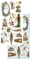 Дизайнерски елементи за изрязване "The World of Fairies", Alchemy of Art