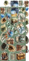 Дизайнерски елементи за изрязване "Summer Adventures-Trip&Adventure", Craft o'Clock