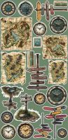 Дизайнерски елементи за изрязване "Summer Adventures-Trip&Adventure", Craft o'Clock