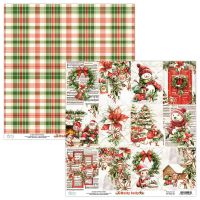 Дизайнерски хартии "Holly Jolly", 30см, Mintay Papers
