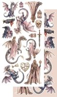Дизайнерски елементи за изрязване "The Legends of the Dragons", Alchemy of Art