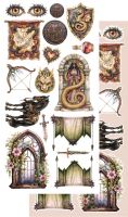 Дизайнерски елементи за изрязване "The Legends of the Dragons", Alchemy of Art