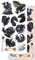 Дизайнерски елементи за изрязване "The Legends of the Dragons", Alchemy of Art