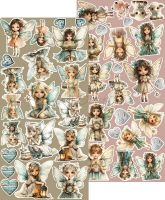 Дизайнерски елементи за изрязване "Sprites of Harmony-Sprites", Craft o'Clock