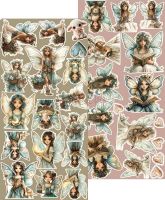 Дизайнерски елементи за изрязване "Sprites of Harmony-Sprites", Craft o'Clock