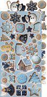 Дизайнерски елементи за изрязване "Jolly Season-Mix", Craft o'Clock
