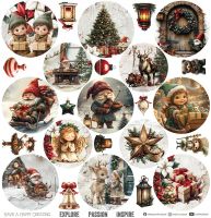 Дизайнерски хартии "Oh, Christmas Night!", 30см, Craft o'Clock