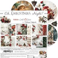 Дизайнерски хартии "Oh, Christmas Night!", 15см, Craft o'Clock