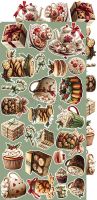 Дизайнерски елементи за изрязване "Oh, Christmas Night!-Mix", Craft o'Clock