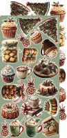 Дизайнерски елементи за изрязване "Oh, Christmas Night!-Mix", Craft o'Clock