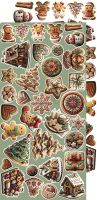 Дизайнерски елементи за изрязване "Oh, Christmas Night!-Mix", Craft o'Clock