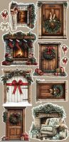 Дизайнерски елементи за изрязване "Oh, Christmas Night!-Mix", Craft o'Clock