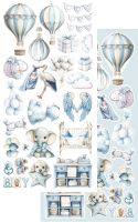 Дизайнерски елементи за изрязване "The Baby-Boy", 12л., Alchemy of Art