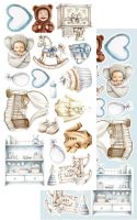 Дизайнерски елементи за изрязване "The Baby-Boy", 12л., Alchemy of Art
